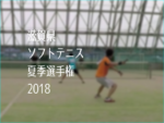 滋賀県ソフトテニス夏季選手権2018