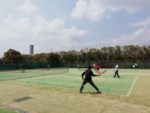 京都府長岡京市　洛西浄化センター公園テニスコート　プラスワンソフトテニス