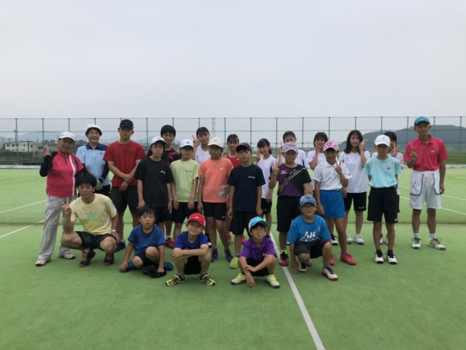 2021/07/04(土)　出張リズムトレーニング@滋賀県近江八幡市　安土ジュニアソフトテニススポーツ少年団　リズムトレーニング　リズムジャンプ