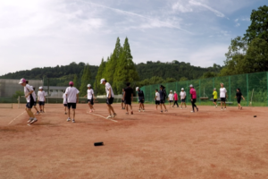 2021/08/24(火)　出張リズムトレーニング@水口東高校中学校・女子ソフトテニス部様
