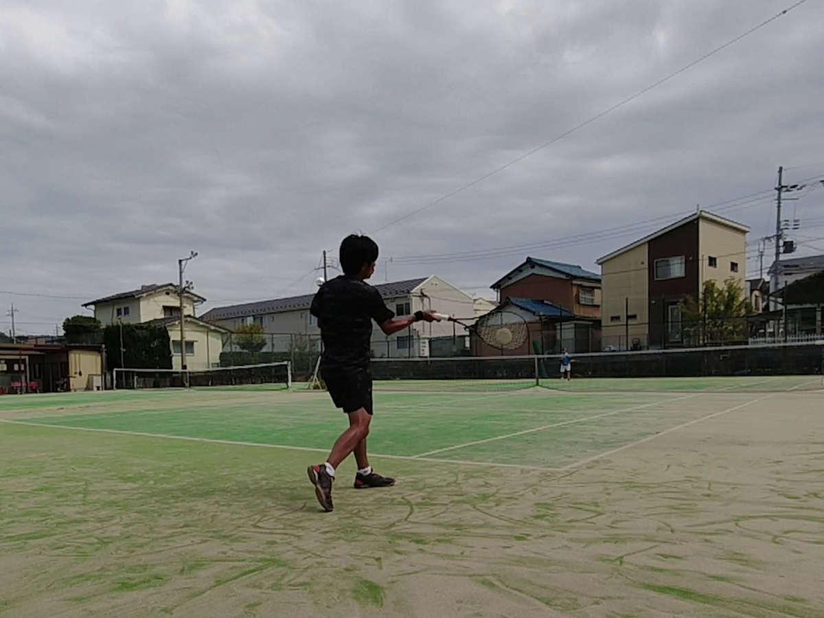 2021/09/21(月)　ソフトテニス・自主練習会【滋賀県】シングルス　乱打