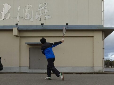 2023/01/03(火)　ソフトテニス・ヒトリ自主練【滋賀県】壁打ち