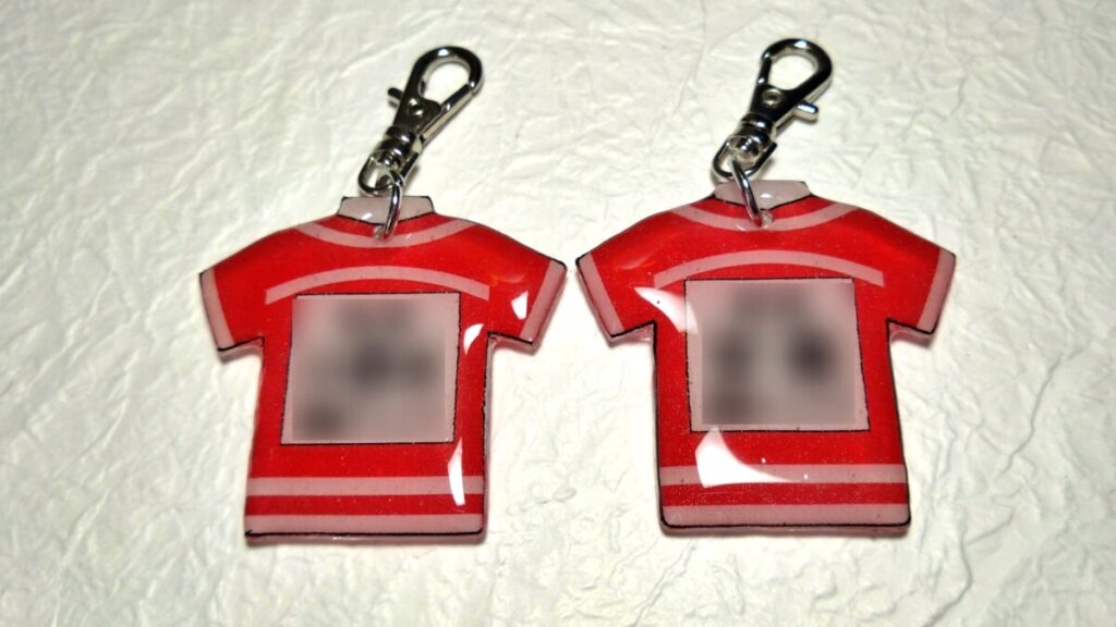 【手作りキーホルダー】ユニフォームタイプ/ソフトテニス minne 部活 引退 卒団