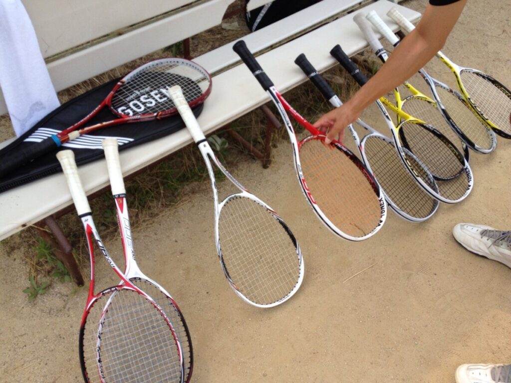 2019/07/29 八日市高校男子ソフトテニス部にお邪魔しました。 ヨネックス試打ラケット