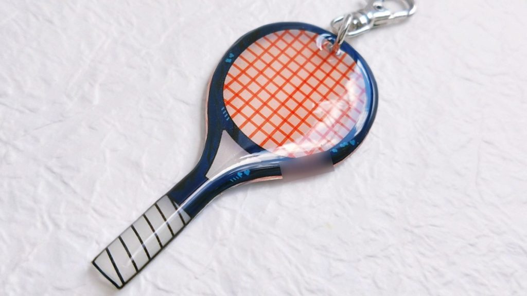 ハンドメイド　キーホルダー　ワンズラボ　ワンズラボラトリー　minne　賞状　ユニフォーム　ソフトテニスラケット