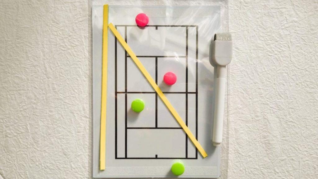 【作戦ボード／A5薄型】テニスコート　ワンズラボラトリー　minne　Creema