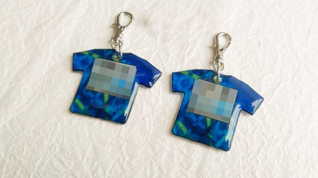 【キーホルダー】ユニフォーム【背面】タイプ ワンズラボ レジンキーホルダー おそろい