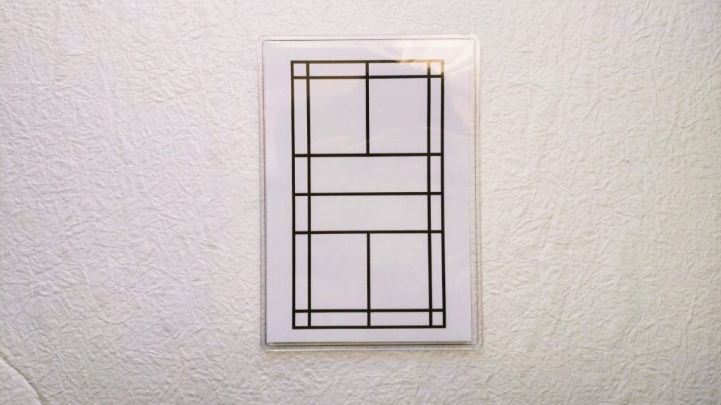 【作戦ボード／A6薄型】バドミントンコート　ワンズラボラトリー　minne　Creema　ピックルボール　テニス