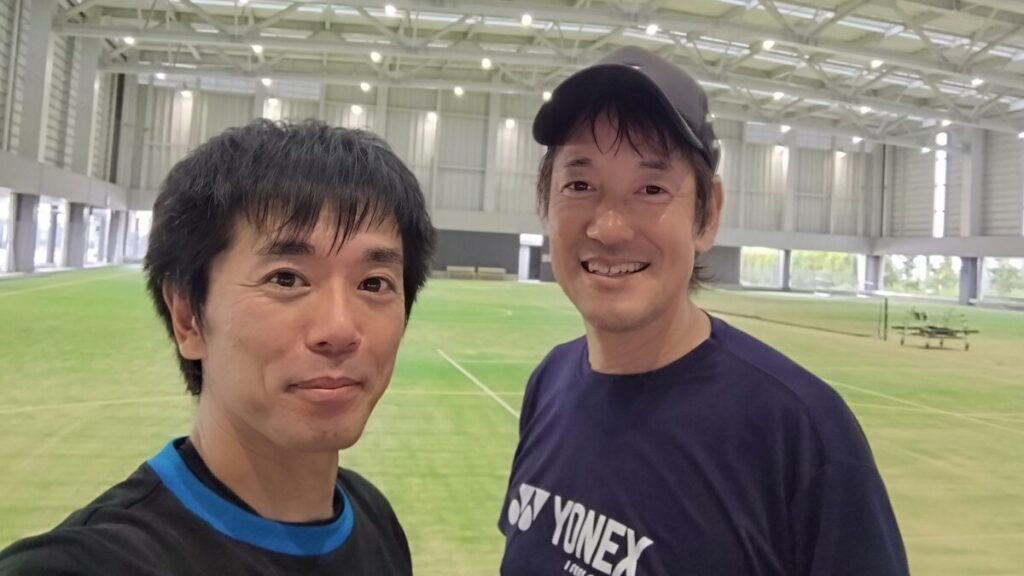 豊田さんと自主練