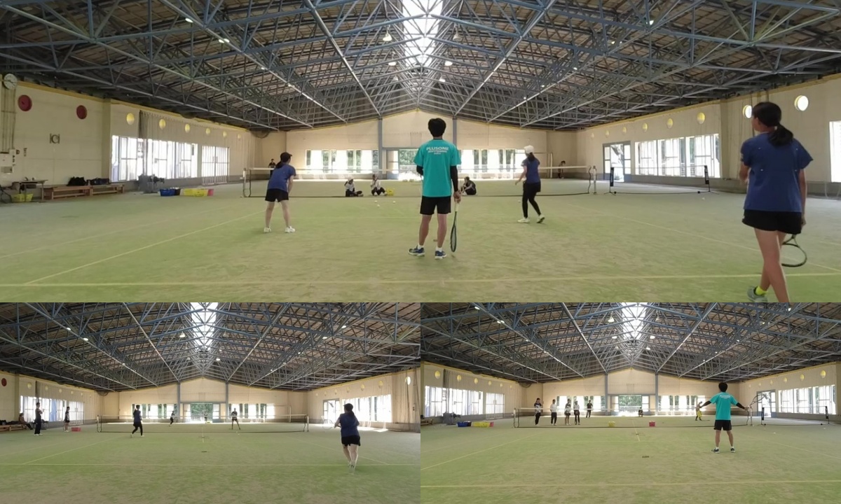 ソフトテニス 個別練習会 滋賀県 多賀やまびこクラブ グループレッスン 女子ソフトテニス部