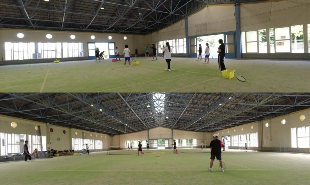 ソフトテニス　個別練習会　滋賀県　多賀やまびこクラブ　グループレッスン　女子ソフトテニス部