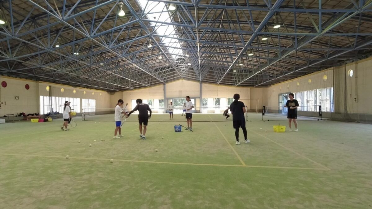ソフトテニス　個別練習会　滋賀県　多賀やまびこクラブ　グループレッスン　女子ソフトテニス部