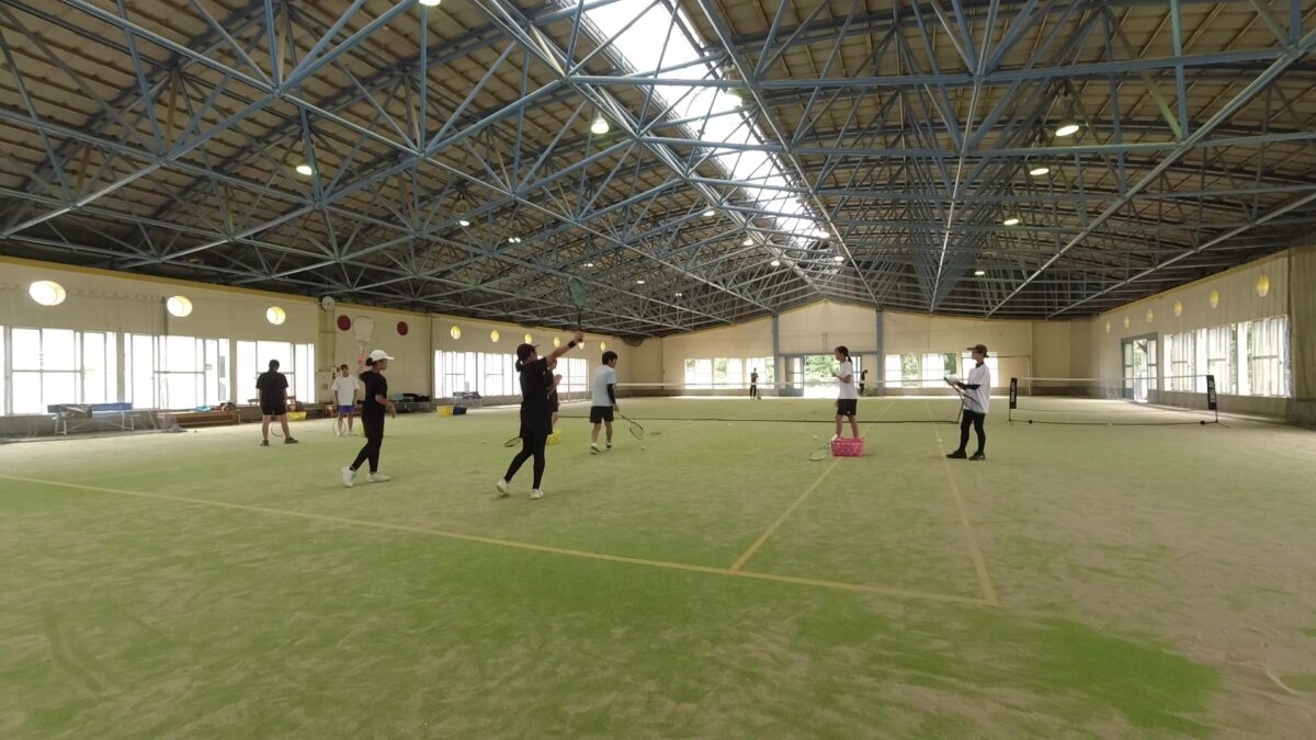 ソフトテニス　個別練習会　滋賀県　多賀やまびこクラブ　グループレッスン　女子ソフトテニス部