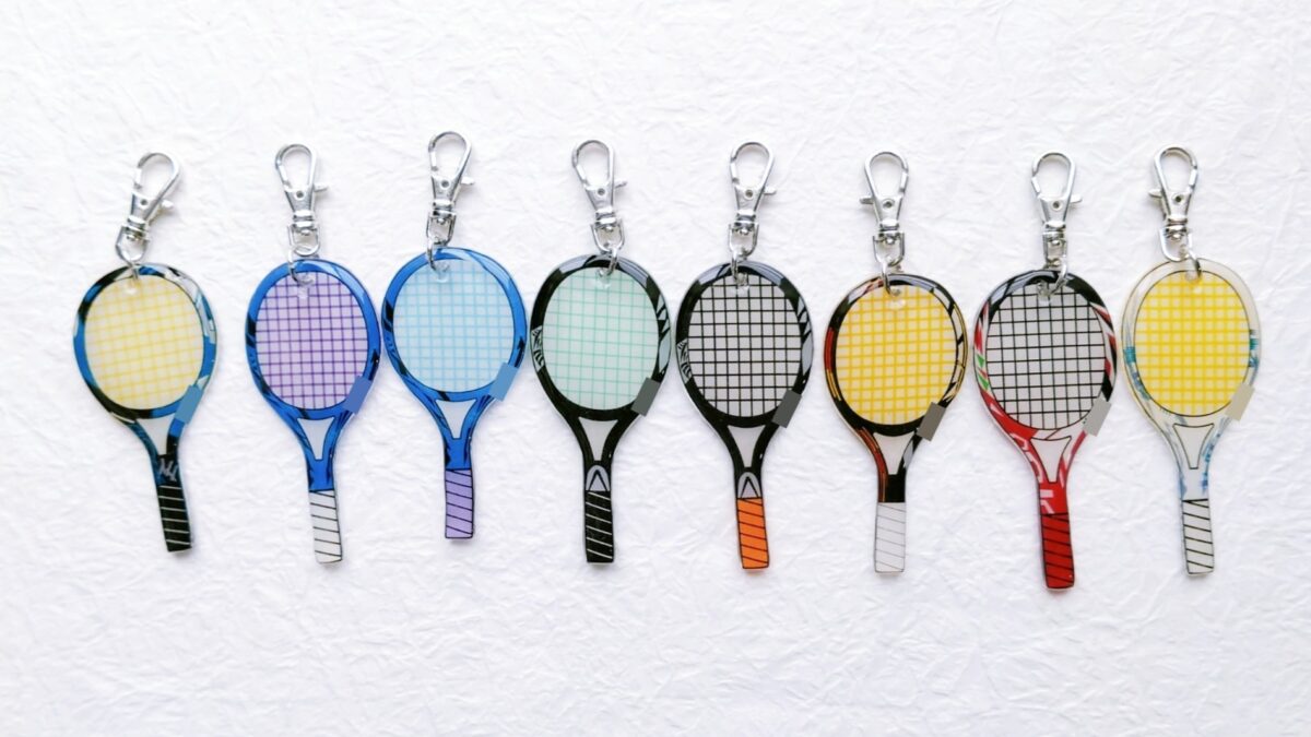 ワンズラボ オリジナルキーホルダー ソフトテニスラケット