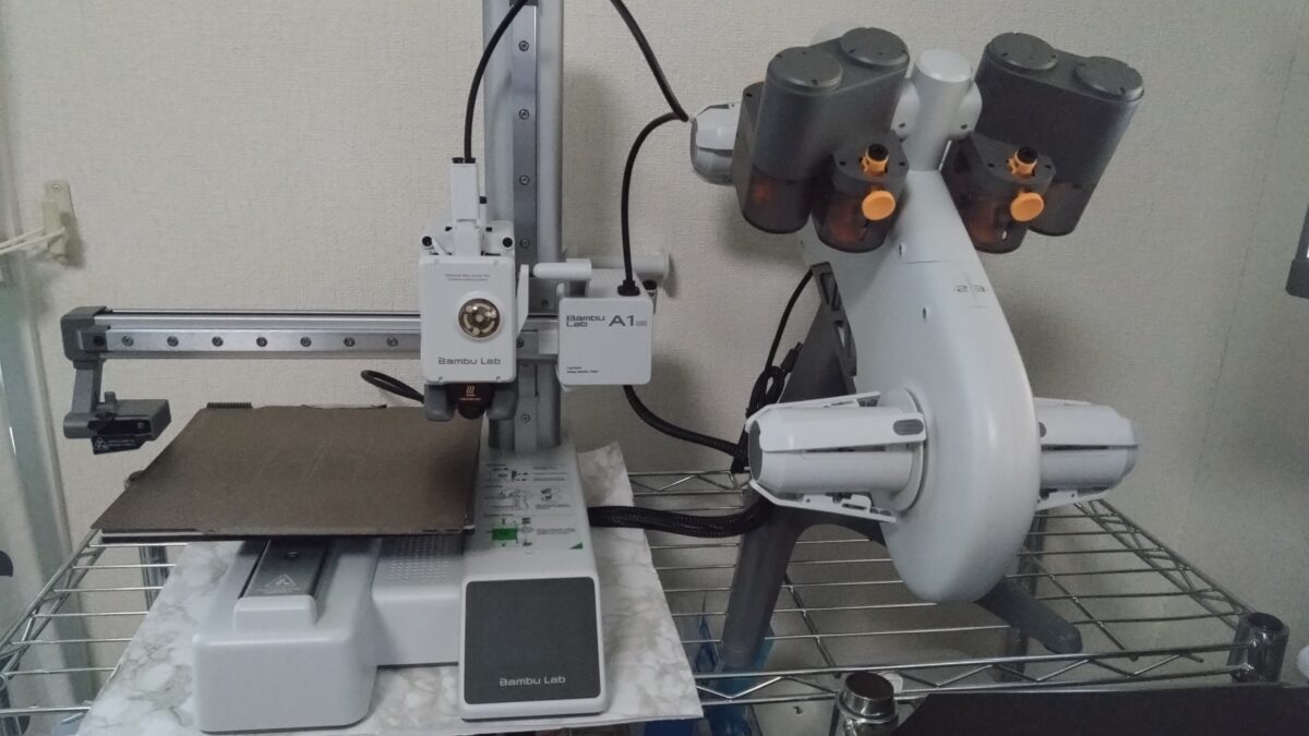 2025/08/10 3Dプリンター再設置【BambuLab A1mini AMSlite】