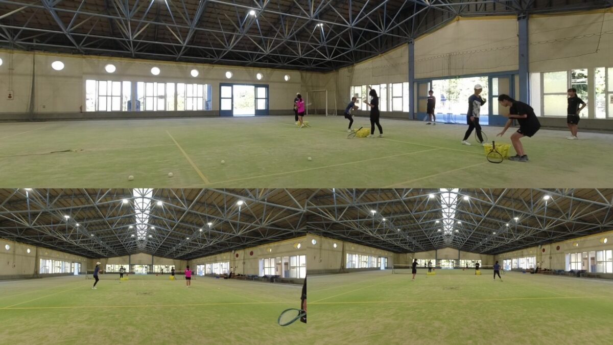 ソフトテニス　個別練習会　滋賀県　多賀やまびこクラブ　グループレッスン　女子ソフトテニス部