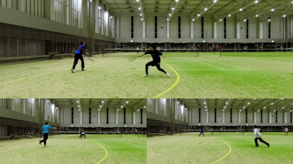 ソフトテニスマスターズゲームデー 健康ふれあい公園 30歳以上の練習会