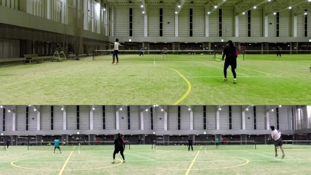 ソフトテニスマスターズゲームデー　健康ふれあい公園　30歳以上の練習会