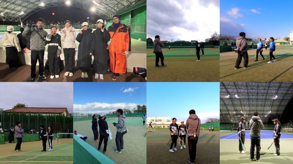 三重県四日市ソフトテニスクリスマスカップ　三滝コート　四日市テニスセンター