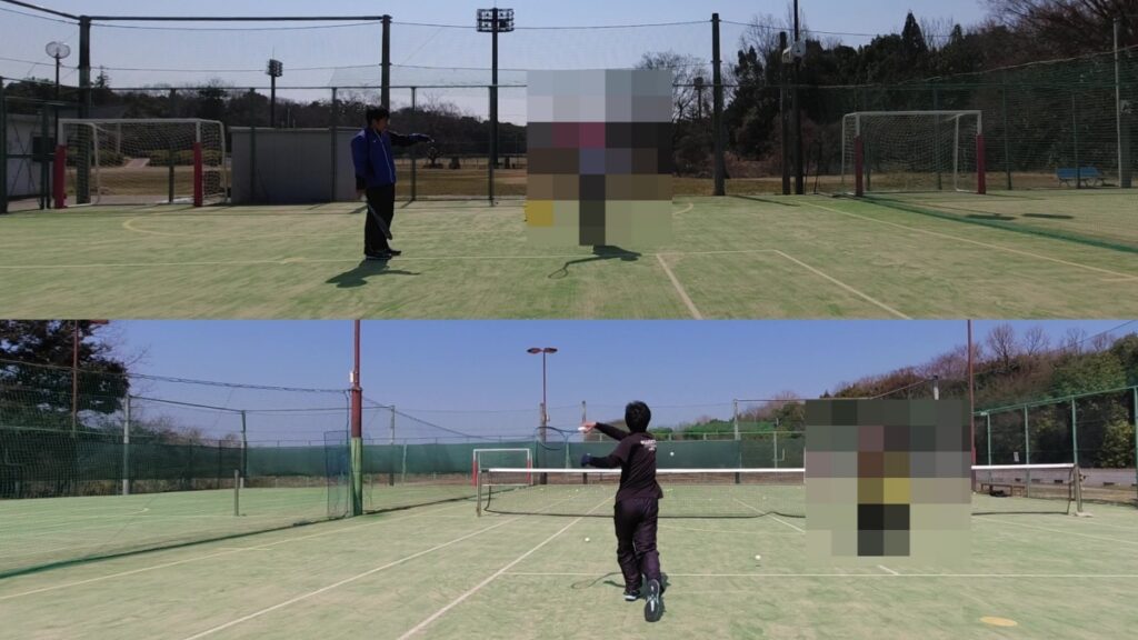 ソフトテニス　個別練習会　個人レッスン　中学生女子　滋賀県東近江市