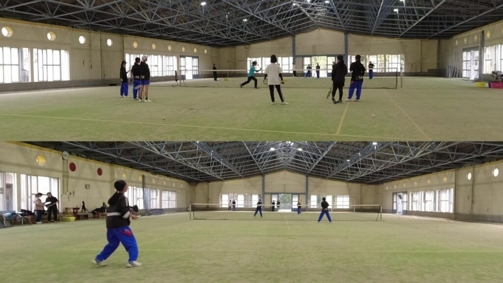 ソフトテニス　個別練習会　滋賀県　多賀やまびこクラブ　グループレッスン　中学女子ソフトテニス部　個人レッスン