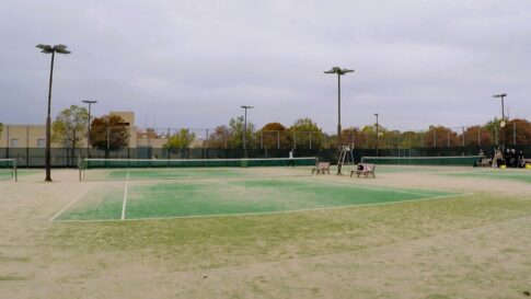 滋賀県草津市　矢橋帰帆島テニスコート